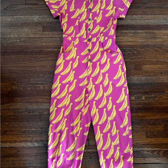 Hot Pink Banana Jumpsuit - Mixed by Nasrin - Picture 4 of 9